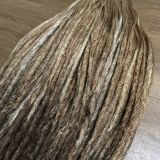 Ombre brown fake dreds with honey and blonde ends